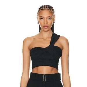 A.L.C Apollo Gathered One-shoulder Crop Top